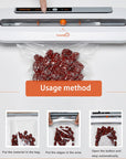 saengQ Best Vacuum Food Sealer 220V/110V Automatic Commercial Household Food Vacuum Sealer Packaging Machine Include 5Pcs Bags