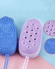 Creative Silicone Bubble Bath Brush Double-Sided Massage Scalp Backrubbing Bath Massage Brush  Skin Clean Shower Brushes