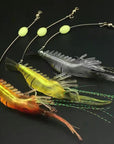 Soft Worm Luminous Bionic Shrimp 8 Lua Soft Shrimp Fake Bait Freshwater Pass Kill Bass Black Fish Warped Mouth Sea Fishing Bait Fish