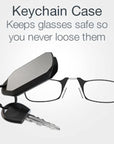 Nose clip presbyopic glasses keychain ultra lightweight carrying elderly glasses wallet glasses reading glasses