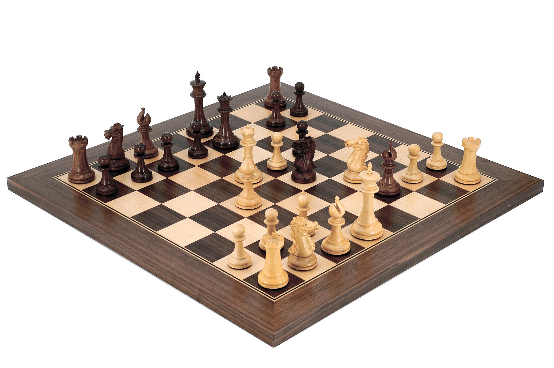 
  
  Walnut/Maple Wooden International Chess Board
  
