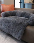 Winter Large Dog Sofa Bed with Zipper Dogs Bed Removable Cover Plush Kennel Cat Beds Mats House Sofa Bed Mat for Large Dog