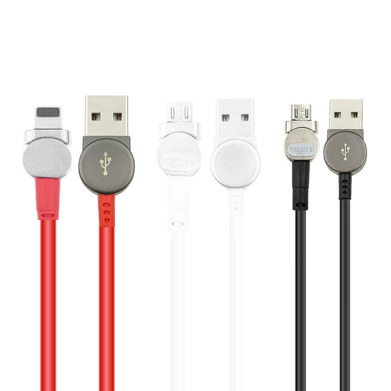 
  
  Magnetic USB Type C Cable Data Sync Nylon Braided LED Indicator Magnet Charger Cable 180 Degree Rotating Magnetic Data Line
  
