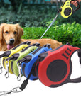 3/5M Durable Dog Leash Automatic Retractable Nylon Dog Cat Lead Extending Puppy Walking Running Lead Roulette For Dogs