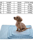 Dog Mat Cooling Summer Pad Mat For Dogs Cat Blanket Sofa Breathable Pet Dog Bed Summer Washable For Small Medium Large Dogs Car