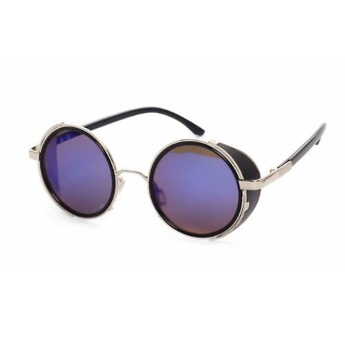 Retro Steampunk Sunglasses Round Designer