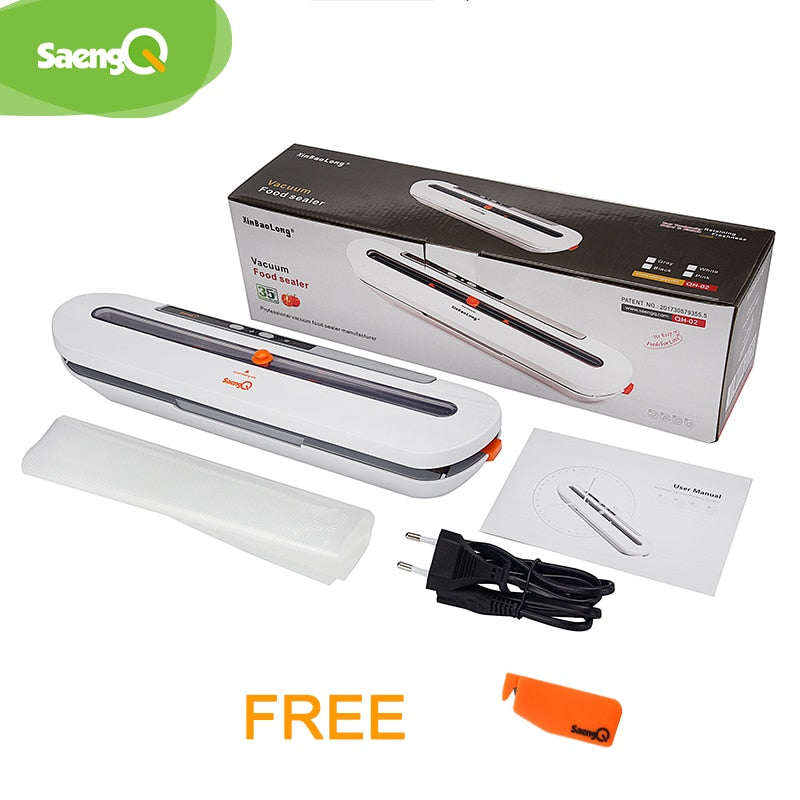 
  
  saengQ Best Vacuum Food Sealer 220V/110V Automatic Commercial Household Food Vacuum Sealer Packaging Machine Include 5Pcs Bags
  
