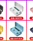 M10M30 Bluetooth Headset High-Capacity Wireless Private Model TWS New F9 Smiley Face Binaural 5.1 Noise Cancellation