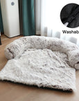 Winter Large Dog Sofa Bed with Zipper Dogs Bed Removable Cover Plush Kennel Cat Beds Mats House Sofa Bed Mat for Large Dog