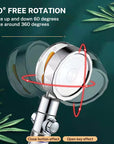 Xiao Man Waist Supercharged Sprinkler Head Dual Turbo Pressurized Propeller Fan Shower Head Shower Head