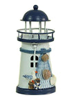 Lighthouse Candle Holder Mediterranean-style Iron Candle Holder Holiday Candlestick Home Wedding Party Family Decor