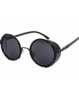 Retro Steampunk Sunglasses Round Designer