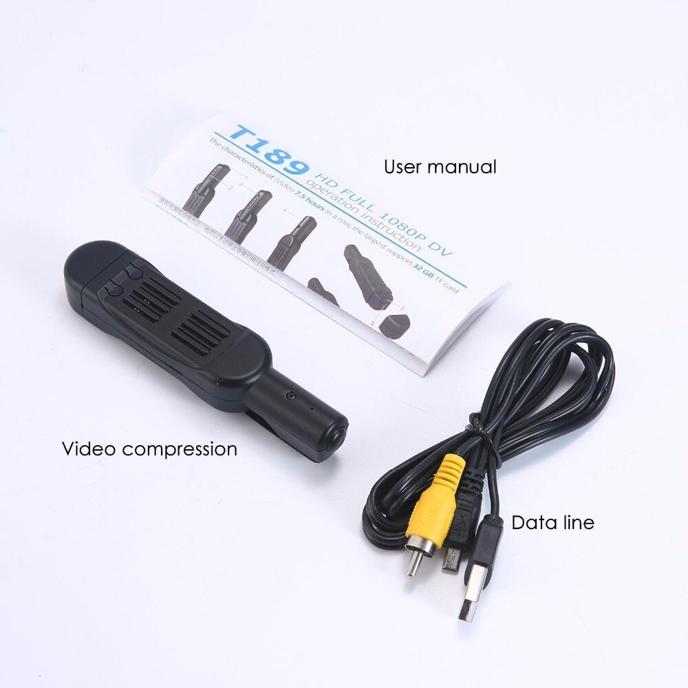 
  
  Mini Camera Full HD 1080P Secret Camera Wearable Small Pen Camera Mini DVR Digital Mini DV Camera Espia Support 32GB Card
  
