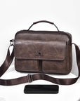 Men's Business Satchel Single Shoulder Bag Cross Body Large Capacity Single Shoulder Leisure Bag Messenger Bag