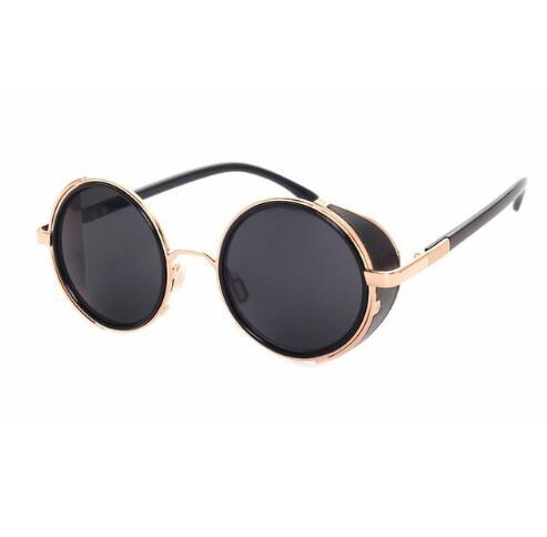 Retro Steampunk Sunglasses Round Designer