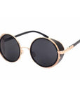 Retro Steampunk Sunglasses Round Designer