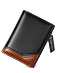 New PU Leather Multi-Function Zipper Short Men's Wallet Rfid Dollar Wallet Card Wallet