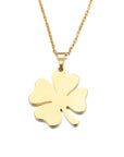 DOTIFI Stainless Steel Necklace For Women Man Lover's Clover Gold And Silver Color Pendant Necklace Engagement Jewelry