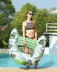 Swimming Pool Inflatable Floating Drainage Floating Bed for Adults and Children Swimming Pool Floating Chair U-Shaped Recliner