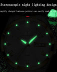 Swiss Waterproof Glow Double Calendar Men's Watch Glow Design Fashion Men's Watch