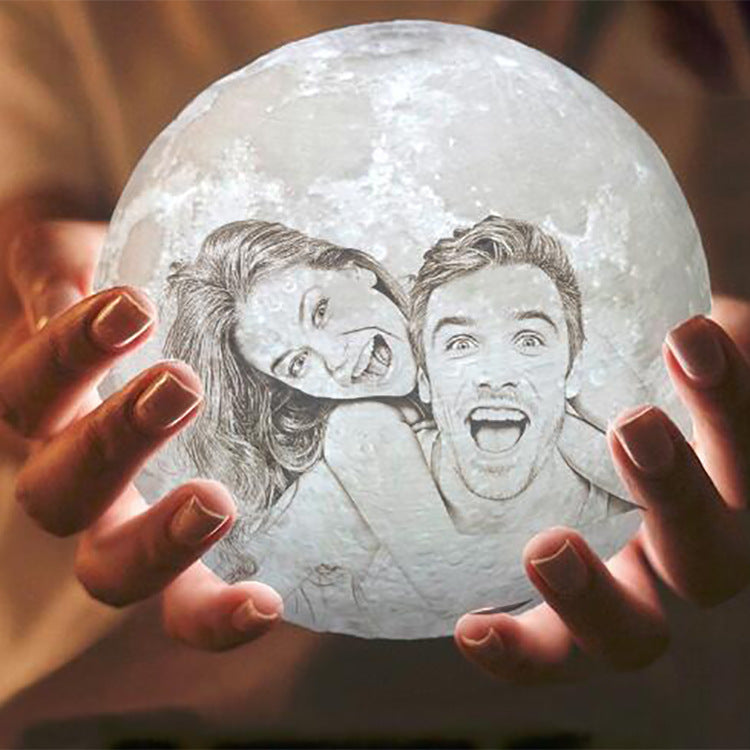 
  
  3D Print Moon Lamp Night Light Photo Custom
  
