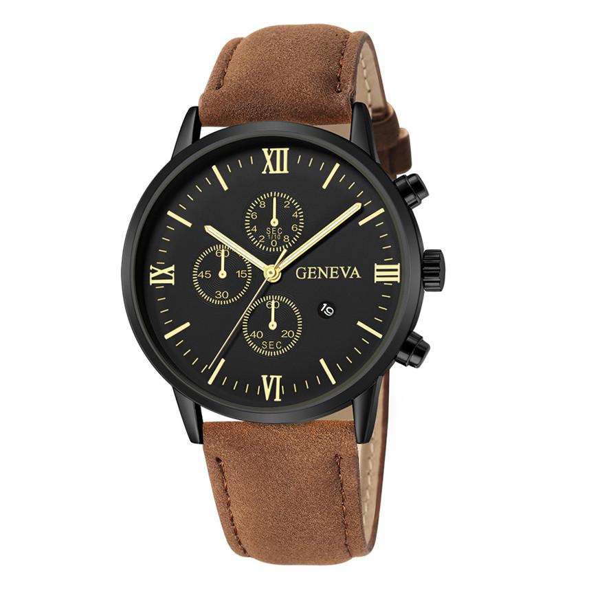 
  
  Relogio Masculino Watches Men Fashion Sport Stainless Steel Case Leather Strap Watch Quartz Business Wristwatch Reloj Hombr
  
