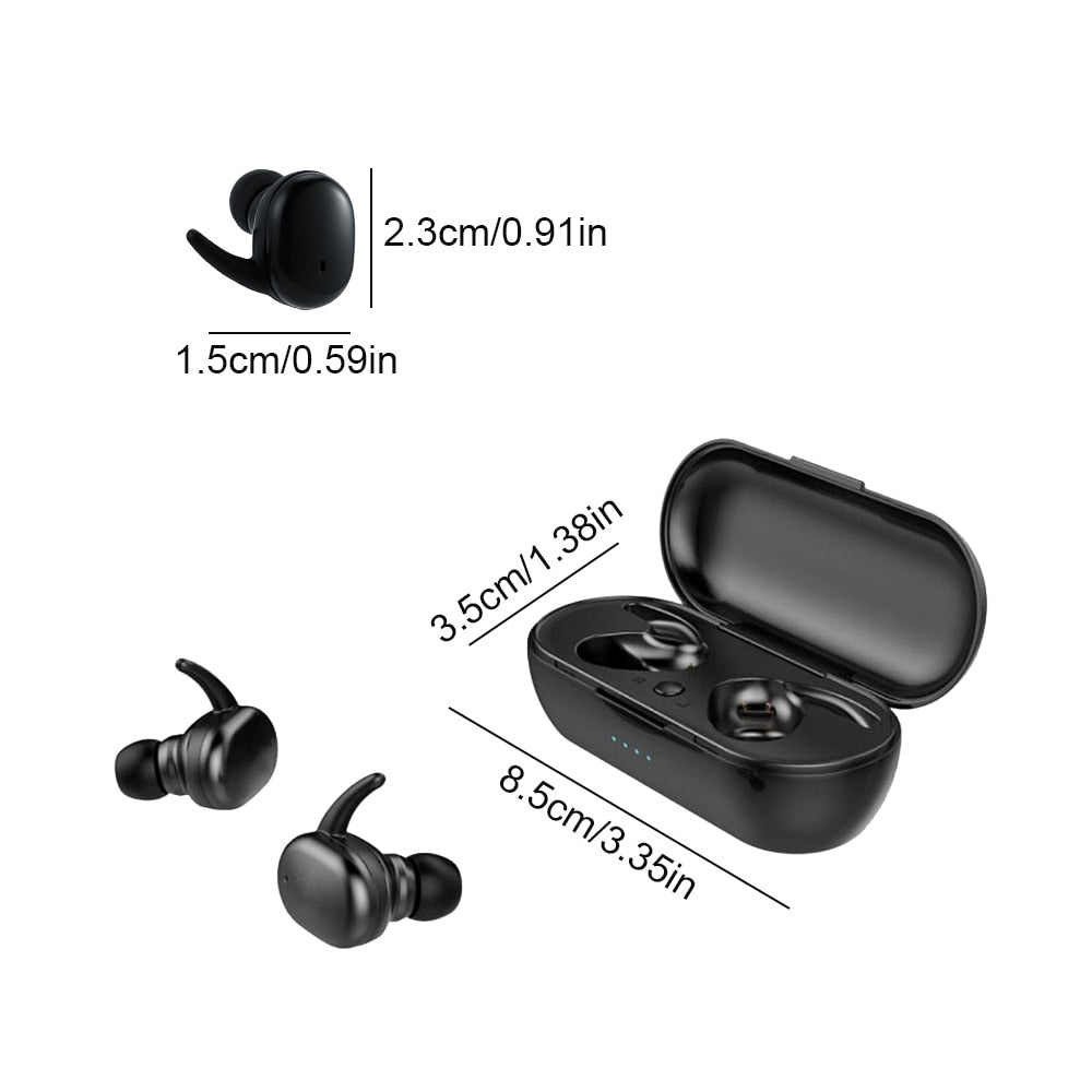 
  
  TWS Bluetooth 5.0 Wireless Stereo Earphones Earbuds In-ear Noise Reduction Waterproof Headphone Headset With Charging Case
  
