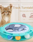 New Interactive Cat Ball Electric Toy 360 Degree Rotation Non-Slip Cat Turntable Toy