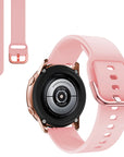 Suitable for Samsung Galaxy Watch Active2 Solid Color Silicone Strap 20/22mm Universal Strap