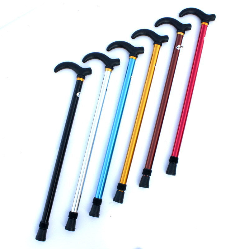 
  
  Aluminum Alloy Telescopic Crutch, Two Section Telescopic Crutch, Anti Slip Elderly Walking Stick, Mountain Climbing Stick
  
