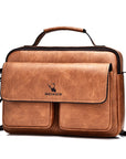 Men's Business Satchel Single Shoulder Bag Cross Body Large Capacity Single Shoulder Leisure Bag Messenger Bag