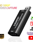 USB 2.0 HD Video Capture Card Video Capture Usb To Hdmi Game Live Capture Device