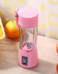 380ML 2/4/6 Blades Handhels Juicer Bottle Portable Mini USB Electric Fruit Citrus Lemon Juicer Blender Squeezer Reamer Machine