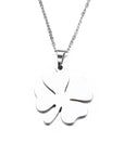 DOTIFI Stainless Steel Necklace For Women Man Lover's Clover Gold And Silver Color Pendant Necklace Engagement Jewelry