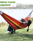 280*80cm  Camping Portable Outdoor Hammock Folding Single Hanging Canvas Hammock