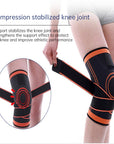 Sports Pressure Knee Pads Running and Cycling Basketball Straps Knee Pads Breathable Wrapping Knee Pads 3D Pressure Knee Pads