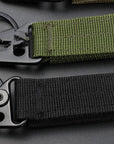 Outdoor military fan woven strap tactical eagle beak buckle travel backpack external hanging quick retrieval keychain