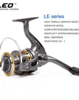 LEO  Half Metal Fishing Spinning Reel 8BB 5.5:1 Speed Ratio l for Sea Lake River Fishing LE1000-7000