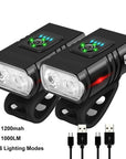 Rechargeable bicycle cycling night light USB light T6 light Strong flashlight Mountain bike front and rear light accessories