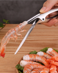 Shrimp Peeler Kitchen Appliances Portable Stainless Steel Shrimp Deveiner Lobster Practical Kitchen Supplies Fishing Knife Tools