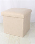 Simple Fabric Storage Storage Stool Folding Shoe Bench Footstool Can Sit With Lid Storage Box Stool 30*30*30cm/40*25*25cm