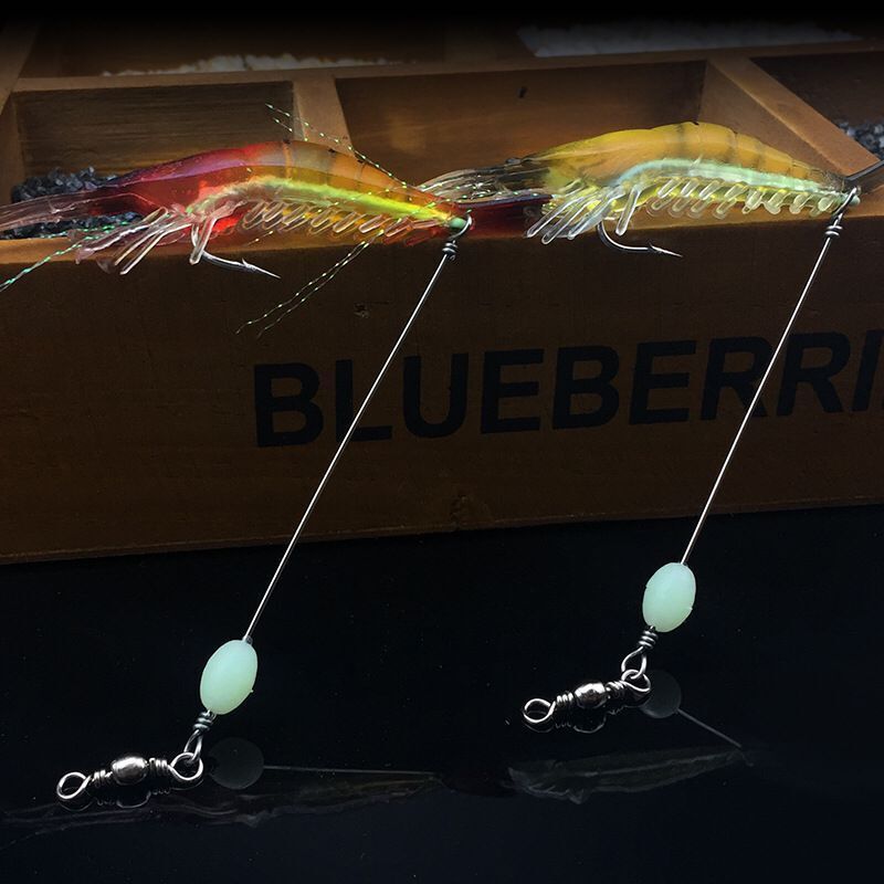 
  
  Soft Worm Luminous Bionic Shrimp 8 Lua Soft Shrimp Fake Bait Freshwater Pass Kill Bass Black Fish Warped Mouth Sea Fishing Bait Fish
  
