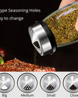 Rotating Cruet Condiment Seasoning Jars Set for Spices Pepper Sprays Bottles Salt Shakers Holder Kitchen Storage Rack Organizer