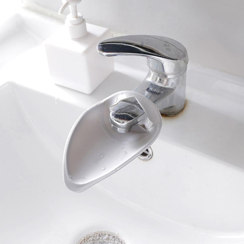 
  
  1Pcs Silicone Faucet Extender Solid Color Sink Handle Extension   Bathroom Kitchen Accessories Reach Faucet Rubber Hand Washing
  
