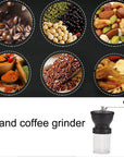 Transparent Hand Grinder Adjustable Ceramic Core 304 Stainless Steel Washable Hand Coffee Machine Kitchen Appliance