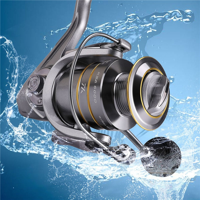 
  
  High Quality 14+1 BB Double Spool Fishing Reel 5.5:1 Gear Ratio High Speed Spinning Reel Carp Fishing Reels For Saltwater
  
