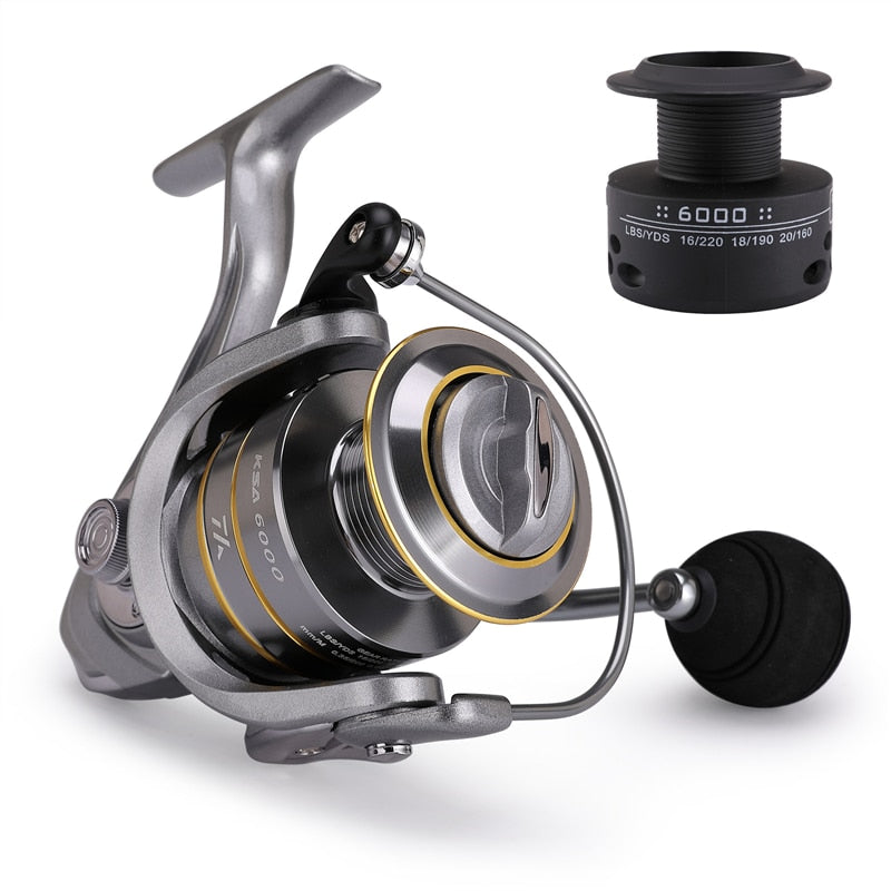 
  
  High Quality 14+1 BB Double Spool Fishing Reel 5.5:1 Gear Ratio High Speed Spinning Reel Carp Fishing Reels For Saltwater
  
