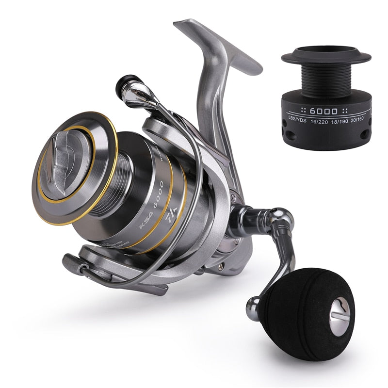 
  
  High Quality 14+1 BB Double Spool Fishing Reel 5.5:1 Gear Ratio High Speed Spinning Reel Carp Fishing Reels For Saltwater
  
