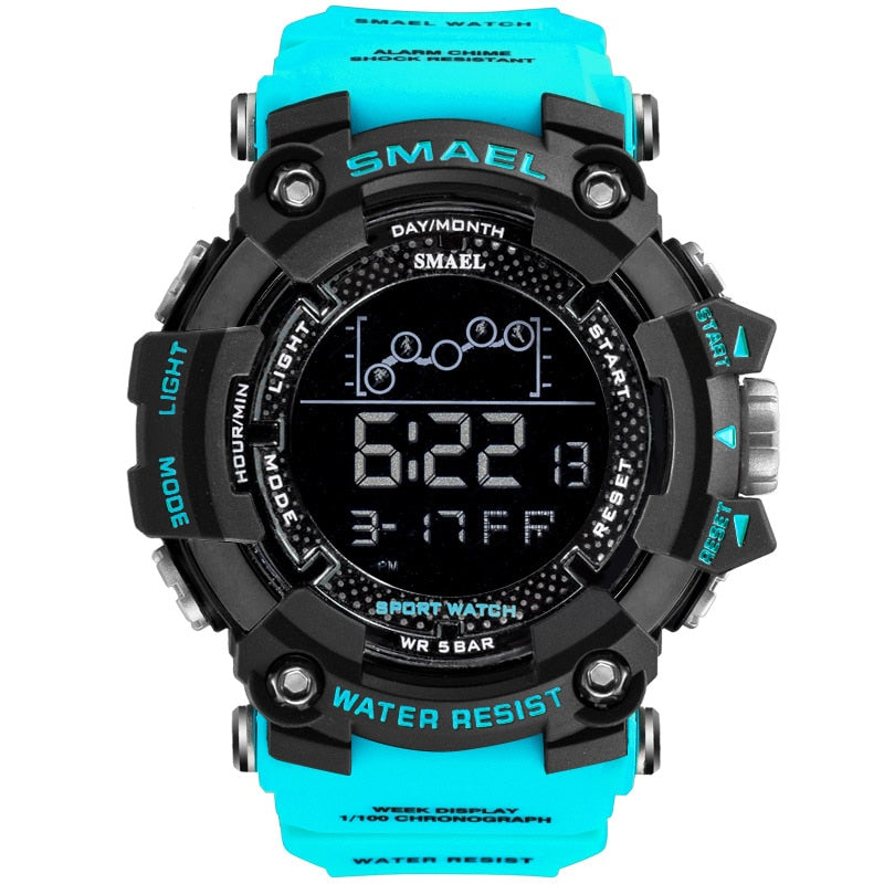 
  
  Mens Watch Military Water resistant SMAEL Sport watch Army led Digital wrist Stopwatches for male 1802 relogio masculino Watches
  
