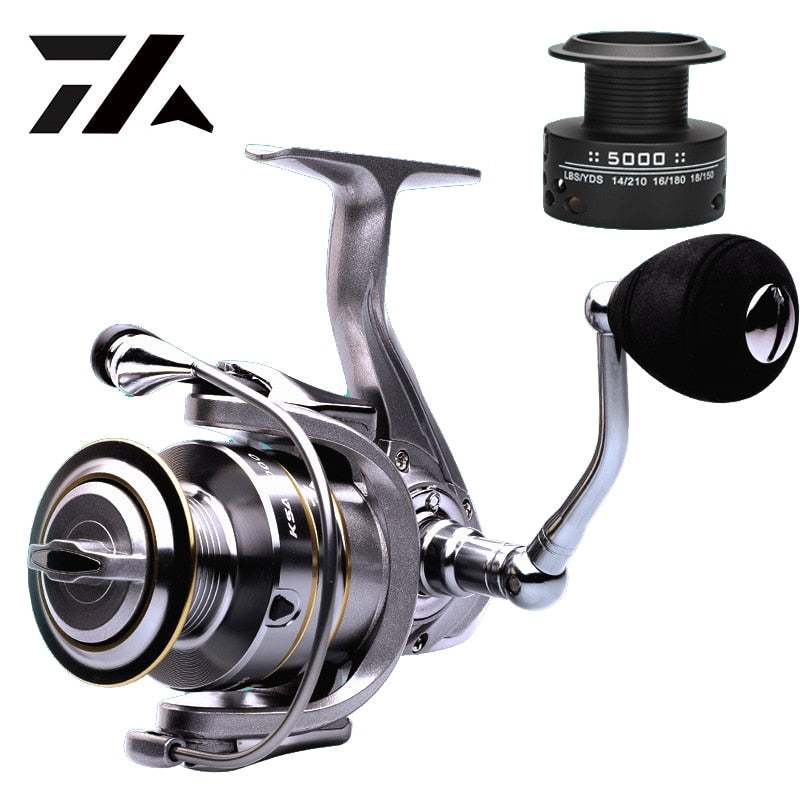 
  
  High Quality 14+1 BB Double Spool Fishing Reel 5.5:1 Gear Ratio High Speed Spinning Reel Carp Fishing Reels For Saltwater
  
